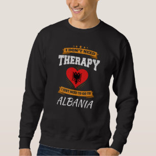 Albanische Flagge I Albanien Urlaub I Albanisch Sweatshirt