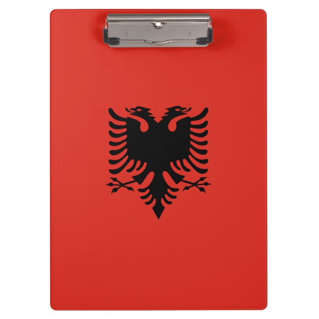 albanische Flagge Klemmbrett (Vorderseite)