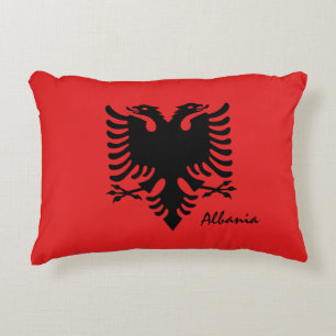 Albanische Flagge, Mode, Urlaub /Sport Dekokissen