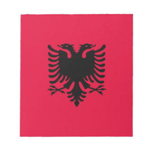albanische Flagge Notizblock