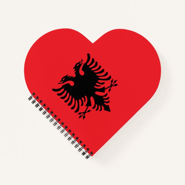 albanische Flagge Notizbuch (Vorderseite)