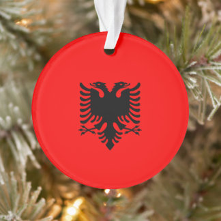 albanische Flagge Ornament