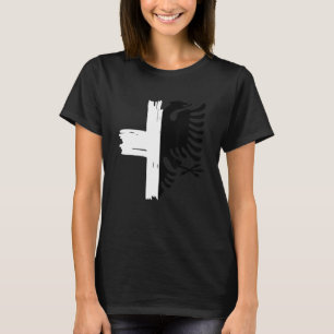 Albanische Flagge Schweiz Albanische Freundschaft T-Shirt