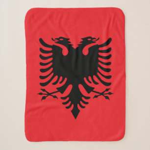 albanische Flagge Sherpadecke