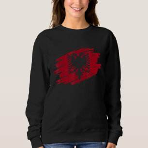 Albanische Flagge Shqip Shqiponja Albanischer Adle Sweatshirt