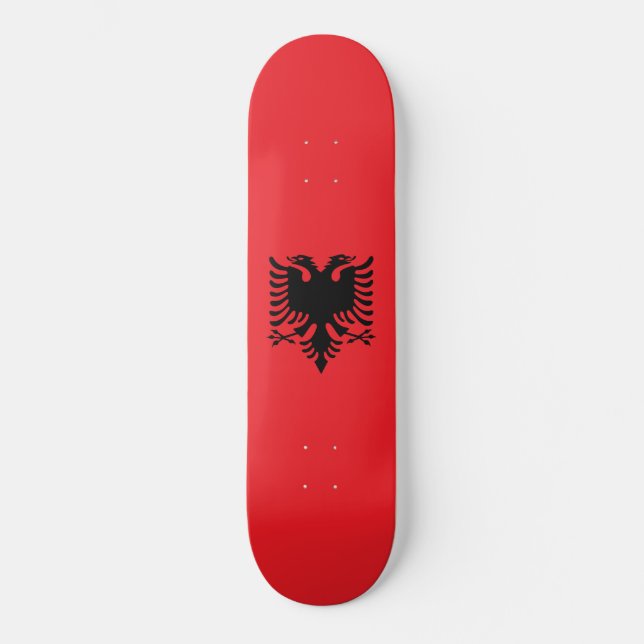 albanische Flagge Skateboard (Vorderseite)