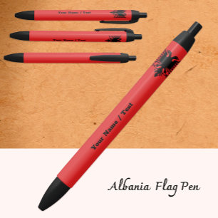 Albanische Flagge Stift, Albanien / Personalisiert Kugelschreiber