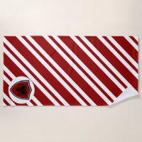 Albanische Flagge Strandtuch
