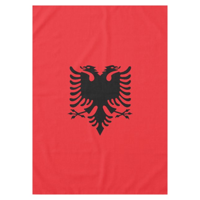 albanische Flagge Tischdecke (Vorderseite)