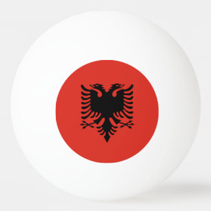 albanische Flagge Tischtennisball
