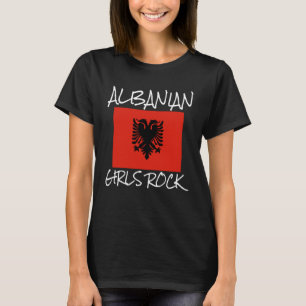 Albanische Mädchen Rocken Stolz darauf, albanische T-Shirt