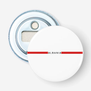 albanische Minimalflagge Flaschenöffner