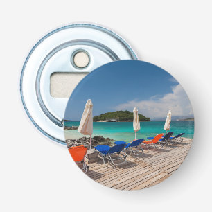 Albanische Riviera, Ksamil, Strandpromenade Flaschenöffner