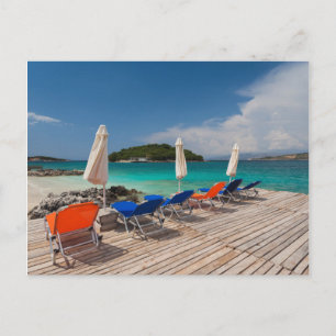 Albanische Riviera, Ksamil, Strandpromenade Postkarte