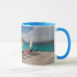 Albanische Riviera, Ksamil, Strandpromenade Tasse