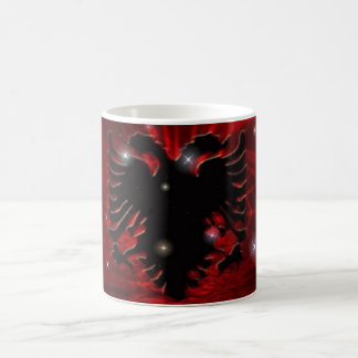 ALBANISCHE TASSEN-GLÄNZENDE FLAGGE KAFFEETASSE