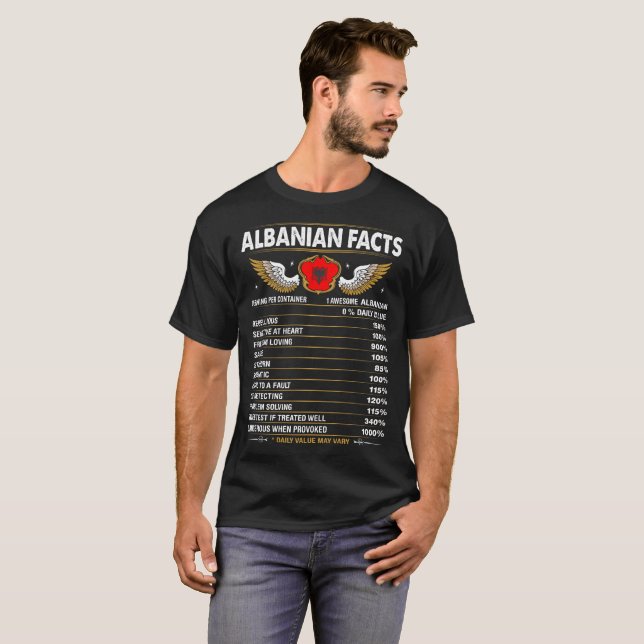 Albanische Tatsachen-romantisches Lösen von T-Shirt (Vorne ganz)
