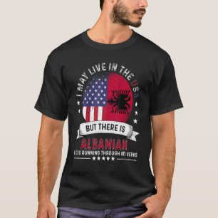 Albanische Zuhause in USA Patriot American Alba T-Shirt