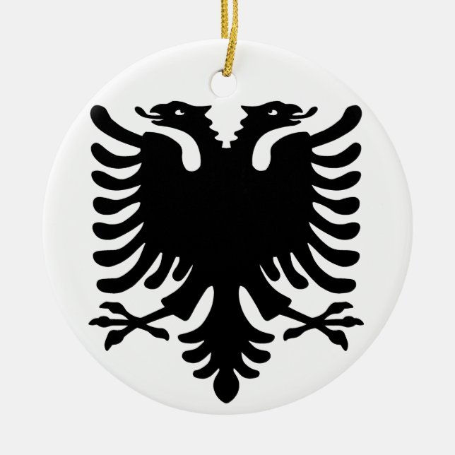 Albanischer Adler Keramik Ornament (Vorne)