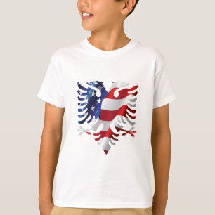 Albanischer Amerikaner Eagle T-Shirt