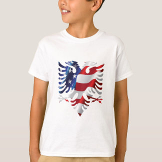 Albanischer Amerikaner Eagle T-Shirt