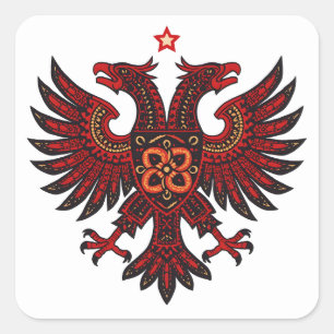 Albanischer Doppeladler Ethnic Art Sticker