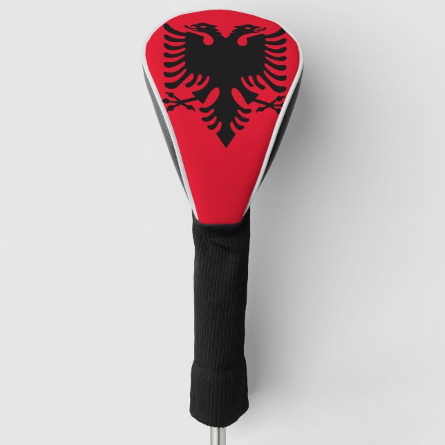 Albanischer Doppeladler Golf Head Cover Golf Headcover (Vorderseite)