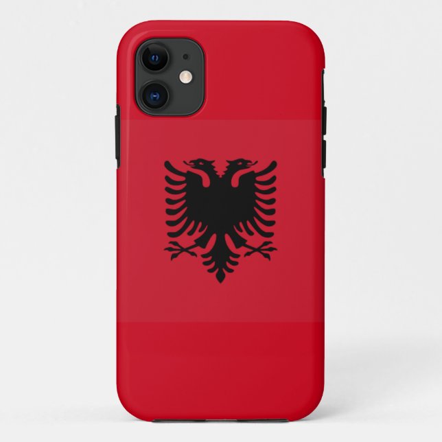 Albanischer Flaggen-Telefon-Kasten Case-Mate iPhone Hülle (Rückseite)