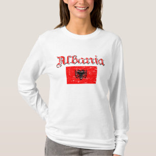 Albanischer Flaggenentwurf T-Shirt