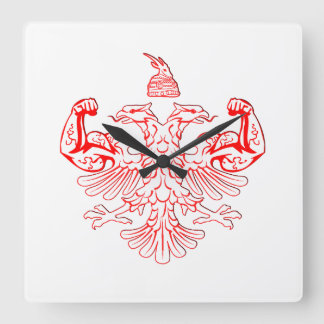 albanischer Power Quadratische Wanduhr