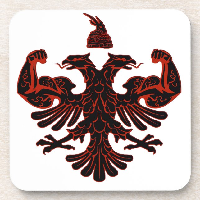 Albanischer Power Untersetzer (Vorderseite)