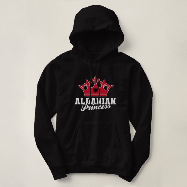 Albanischer Prinzessin Albanischer Adler Schqiponj Hoodie (Design vorne)