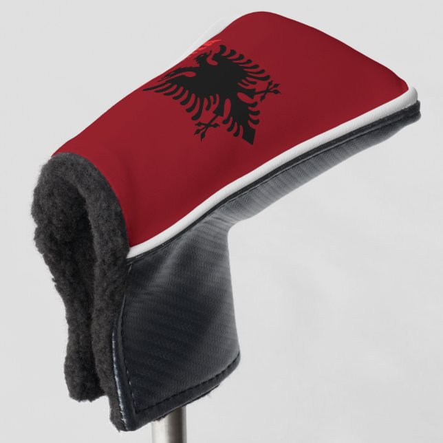 Albanischer Wappen Golf Headcover (3/4 Vorderseite)