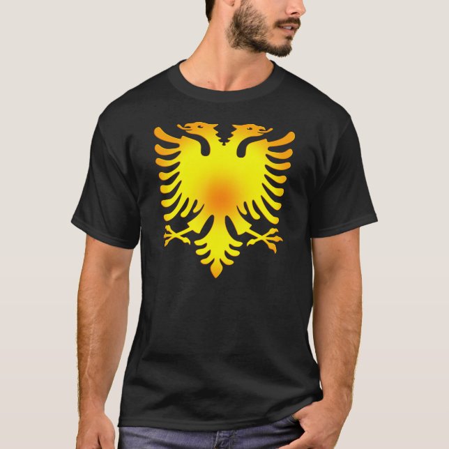 Albanisches goldenes Eagle T-Shirt (Vorderseite)