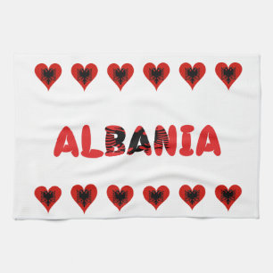 Albanisches Herz Handtuch