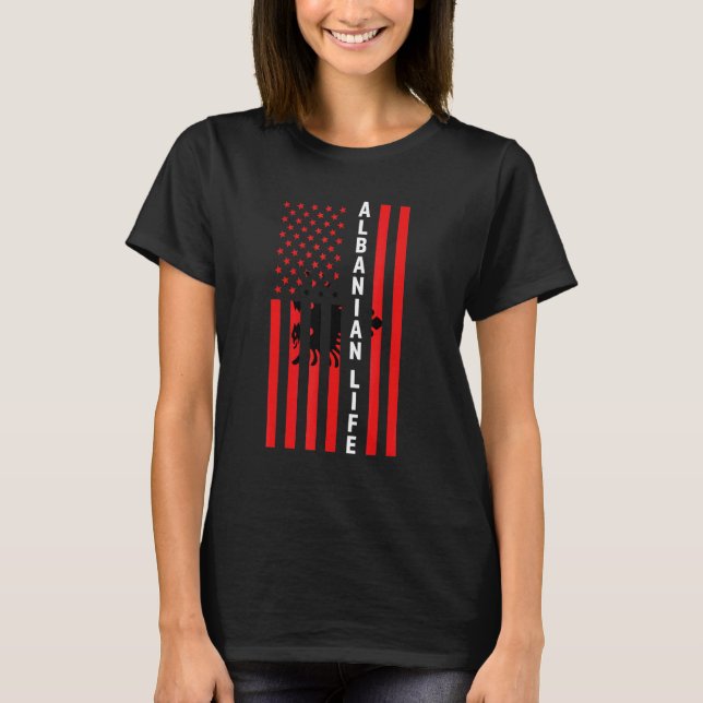 Albanisches Leben Albanien T-Shirt (Vorderseite)