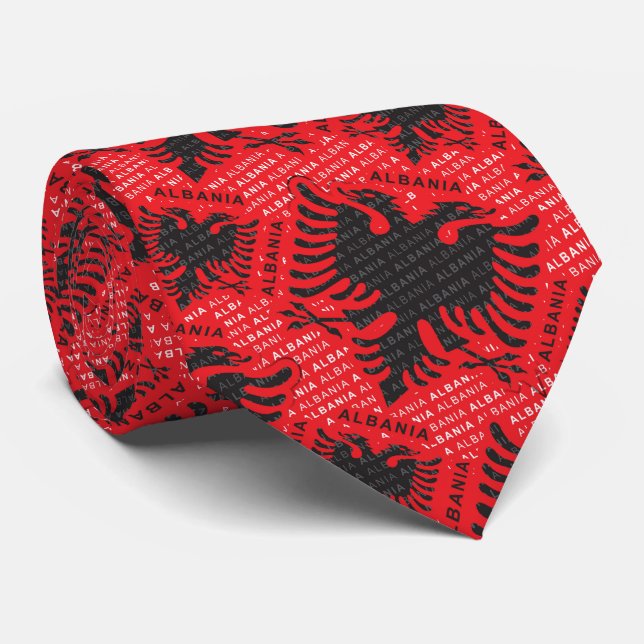 Albanisches Muster 2 Krawatte (Gerollt)