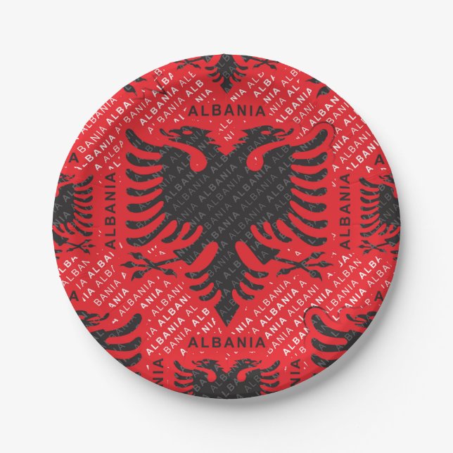Albanisches Muster 2 Pappteller (Vorderseite)