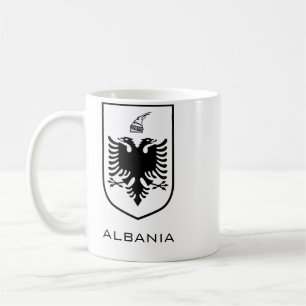 Albanisches Nationalwappen Heritage Tinte Kaffeetasse