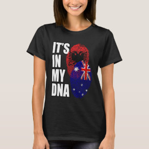 Albanisches und australisches DNA-Flagge-Erbe T-Shirt