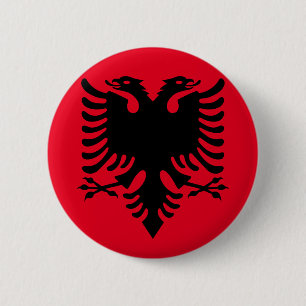 Albanisches Wappen Button