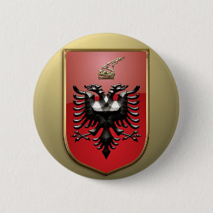 Albanisches Wappen Button