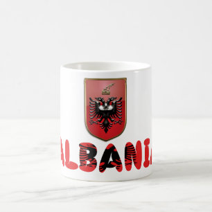 Albanisches Wappen Kaffeetasse
