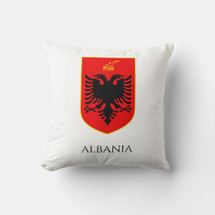 Albanisches Wappen Nationalerbe Kunst Kissen