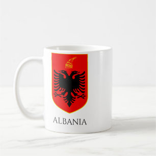 Albanisches Wappen Nationales Kulturerbe Kunst Kaffeetasse