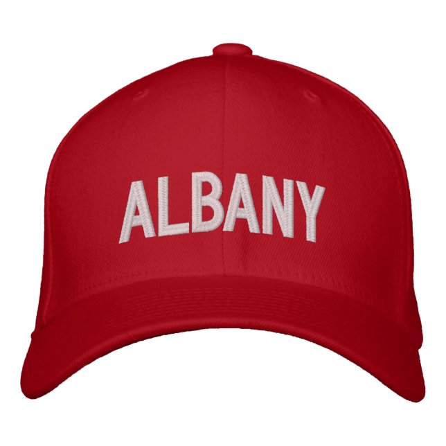 Albany Bestickte Baseballkappe (Vorderseite)