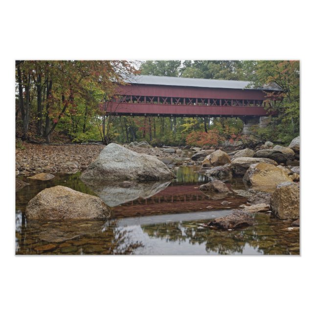 Albany Bridge, gleich neben dem Kancamagus Fotodruck (Vorne)