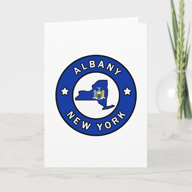Albany New York Karte (Vorderseite)