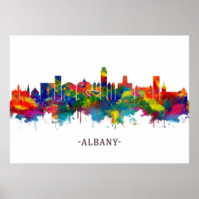 Albany New York Skyline Poster (Vorne)