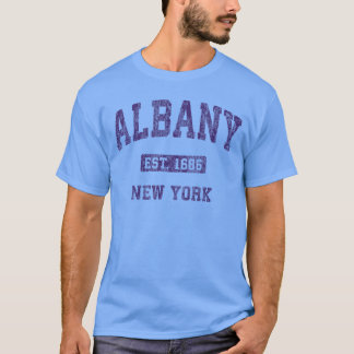 Albany New York Vintage Athletik Sportdesign frei T-Shirt